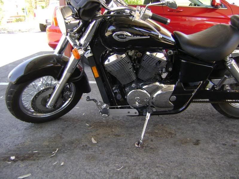 Shadow ACE 750 Forward Control Brackets Installed Honda Motorcycles